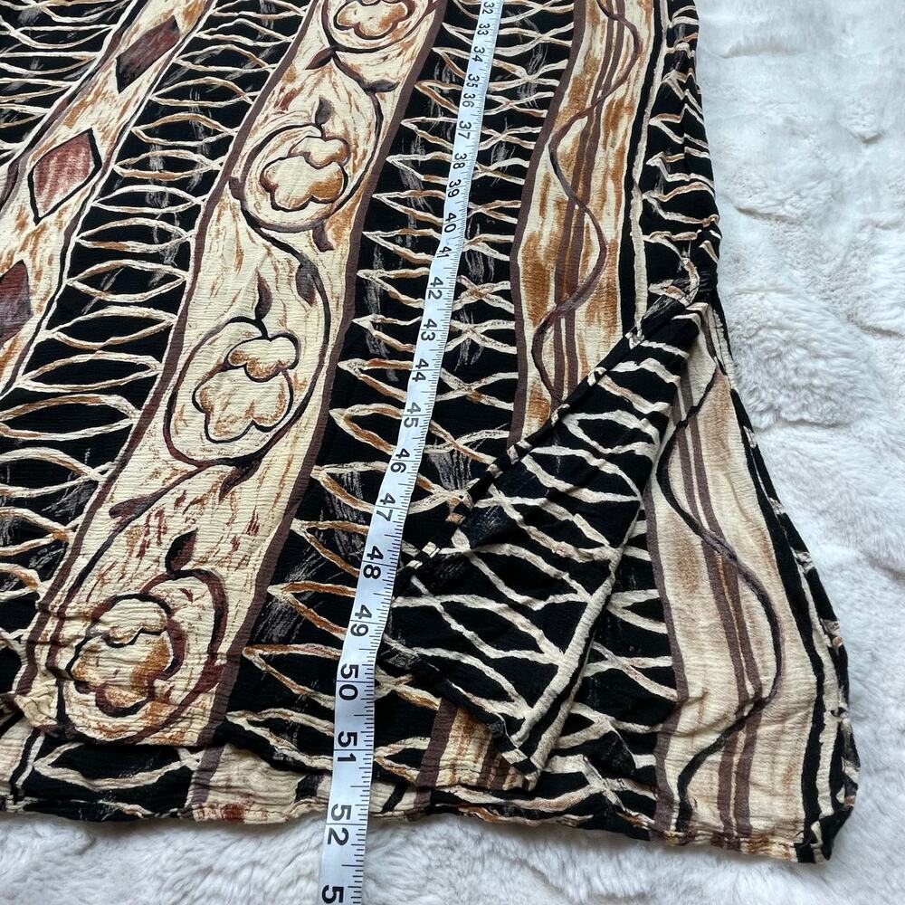 🔥 90s Rabbit Rabbit Rabbit Geometric Abstract Print Boho Tribal Safari Dress 10 - Picture 14 of 14